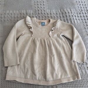 GAP Cream Kids Ruffle Sweater
